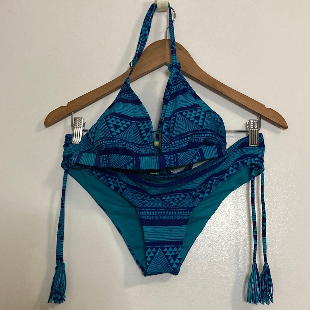 Roxy Y2K 2 Piece Bathing Suit Bikini Medium